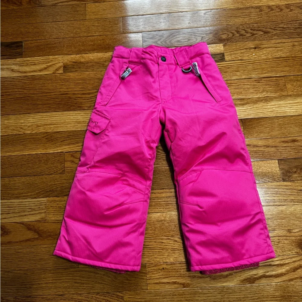 Snow Dragons Toddler Girl's Rock Solid Insulated Pink Pants
